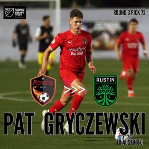 Pat Gryczewski drafted by Austin FC!