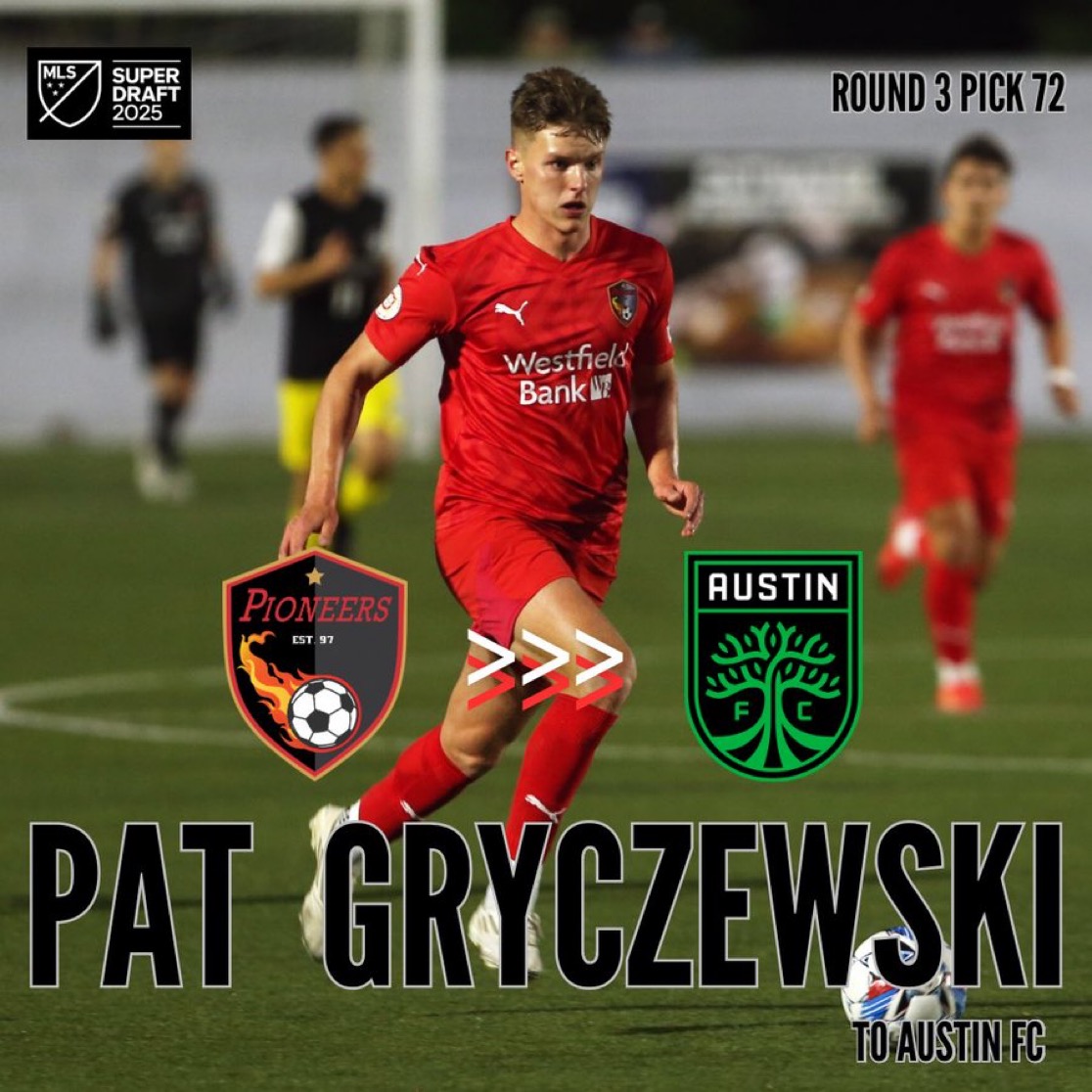 Pat Gryczewski drafted by Austin FC!