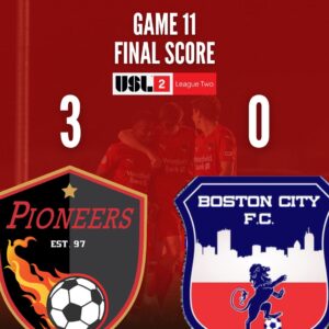 Read more about the article Boston City forfeits the match to the Pioneers